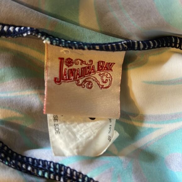 Vintage Jamaica Bay 1990s Ruffled Front Paisley Print Tankini Swim Top 8 - Picture 15 of 16